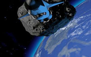 Asteroid in Nahaufnahme
